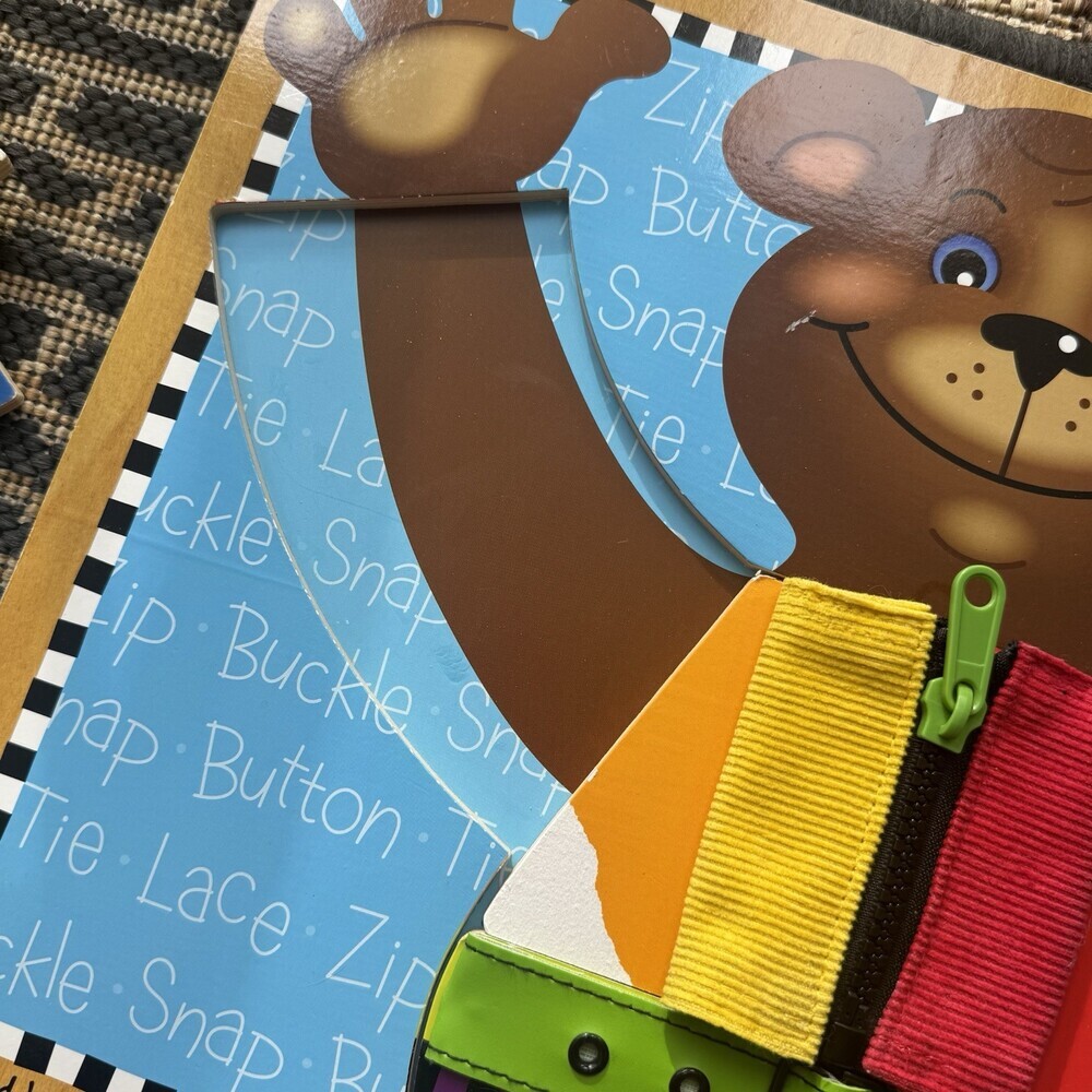 Melissa & Doug Basic Skills Puzzle Board - Wooden Educational Toy - Picture 6 of 9